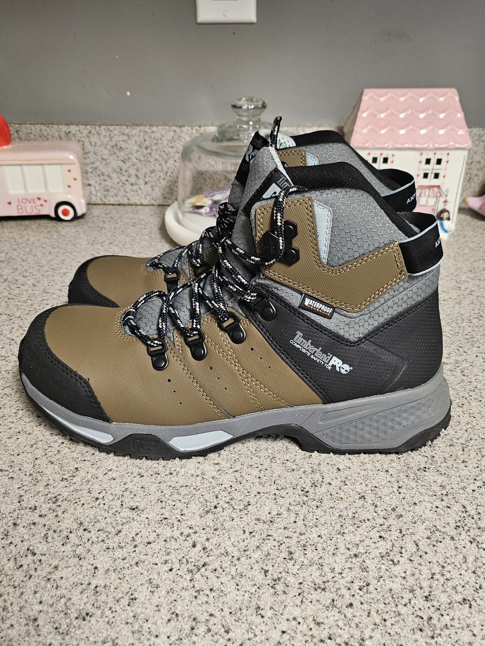 Timberland Pro Boots Womens Size 8 Composite Toe Switchback Work Brown Leather